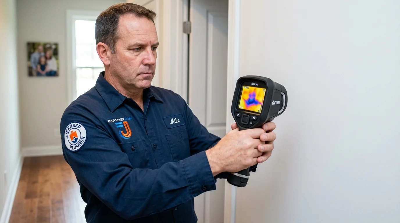 Thermal imaging leak detection by Johns Plumbing LLC in Fort Dodge